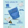 Pañal Unitalla G4 Velcro Uva Ecopipo